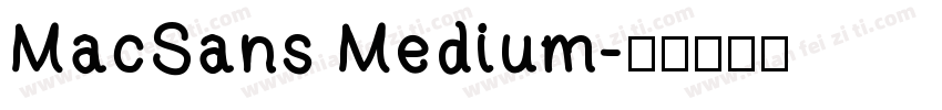 MacSans Medium字体转换